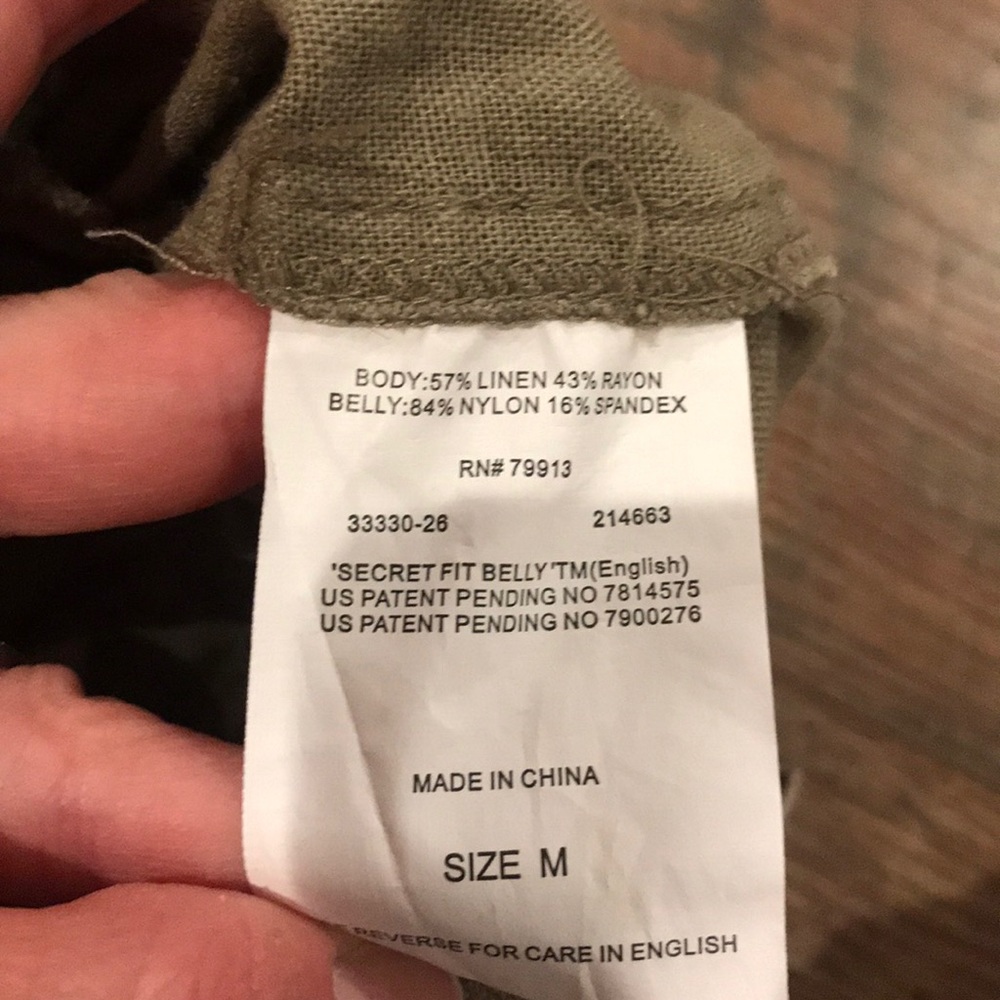 Linen Maternity Shorts 🤰 - Picture 4 of 4